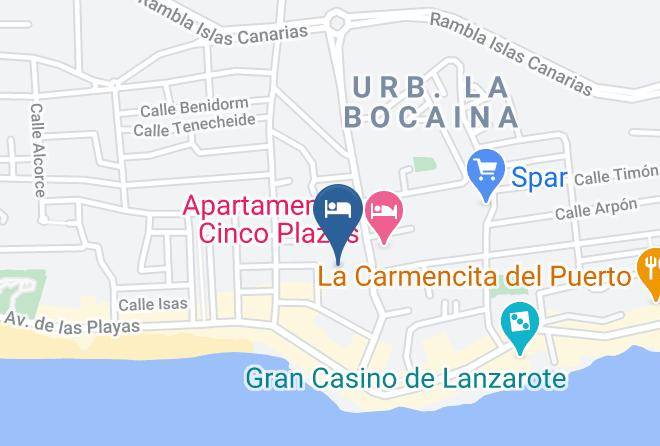 Las Palmas - Relaxia Lanzaplaya Hotel Lanzarote Maps
