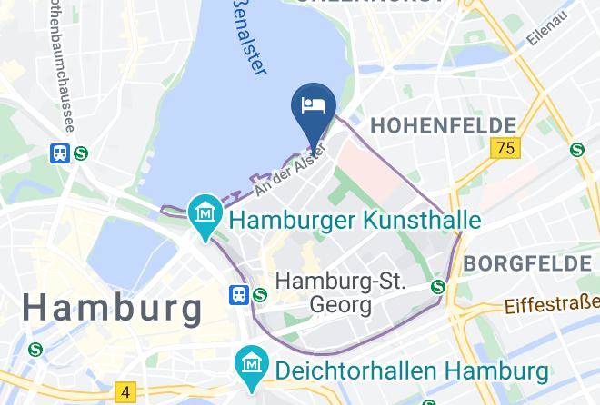 Stadt Hamburg - Relexa Hotel Bellevue Hamburg Maps