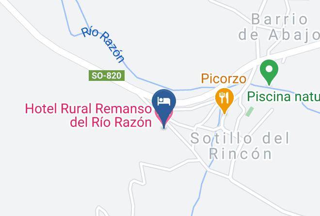 Soria - Hotel Rural Remanso Del Rio Razon Maps