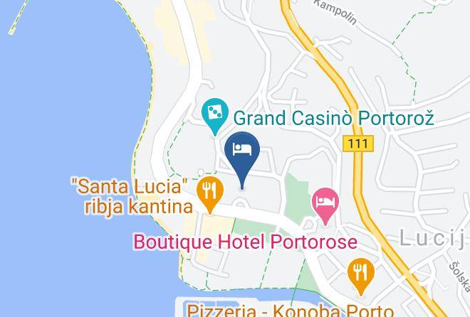 Piran - Remisens Hotel Lucija Maps