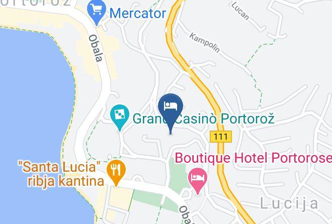 Piran - Remisens Premium Casa Bel Moretto Annexe Maps