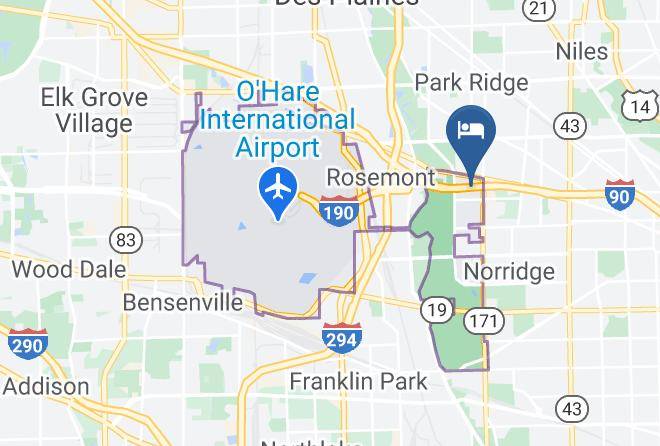 Cook - Renaissance Chicago O'hare Suites Hotel Maps