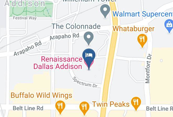 Dallas - Renaissance Dallas Addison Hotel Maps