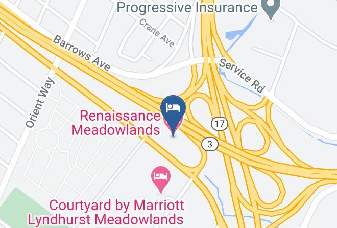 Bergen - Renaissance Meadowlands Hotel Maps