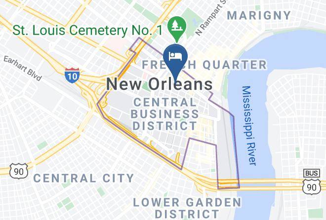 Orleans Par - Renaissance New Orleans Pere Marquette French Quarter Area Hotel Maps