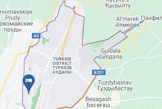 Almaty City - Renion Hotel Maps