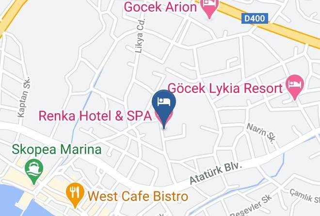 Fethiye - Renka Hotel & Spa Maps