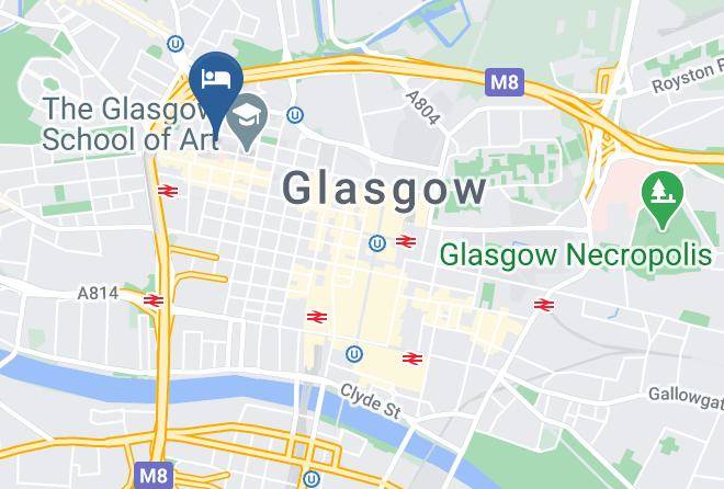 Glasgow City - Rennie Mackintosh Art School Hotel Maps