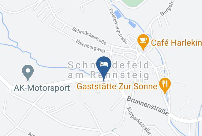 Suhl - Hotel Gaststatte Gruner Baum Maps