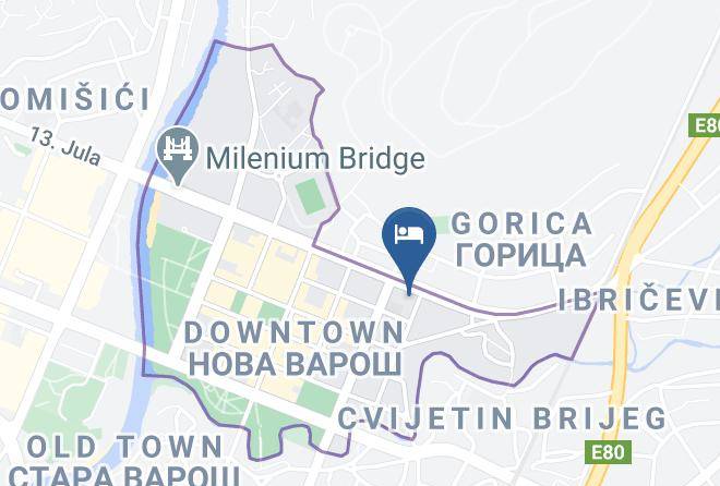 Podgorica - Rent A Flat Podgorica Center Maps