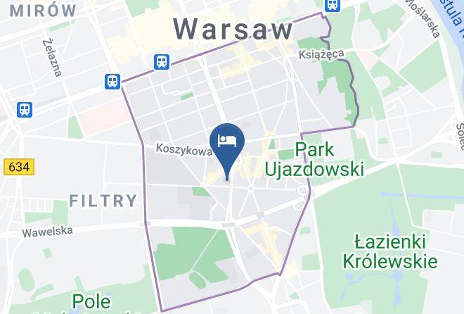 Warsaw - Przystanek Mdm Bed&breakfast Maps