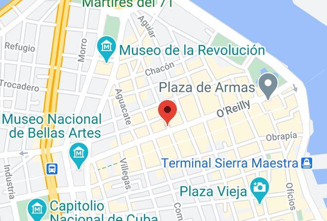 La Habana Vieja - Rentas Hugo's Maps