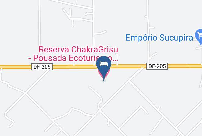 Brasilia - Reserva Chakragrisu Pousada Ecoturismo Pedagogico Maps