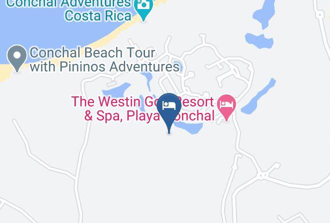 Reserva Conchal Beach Resort Golf & Spa Costa Rica Map