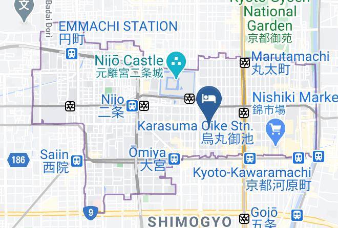 Kyoto City Nakagyo Ward - Resi Stay Andon Maps