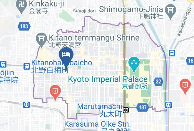 Kyoto City Kamigyo Ward - Resi Stay Nishijin Maps