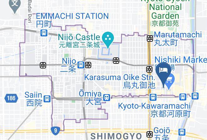 Kyoto City Nakagyo Ward - Resi Stay Nishiki Maps