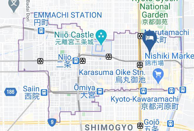 Kyoto City Nakagyo Ward - Resi Stay Takakura Maps