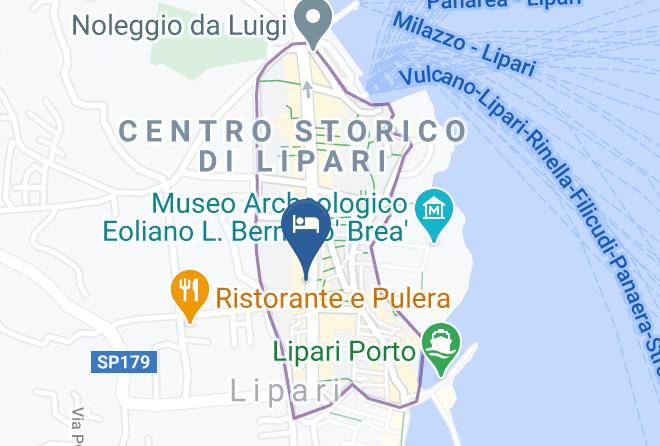 Messina - Residence Alberghiero Eolie Maps