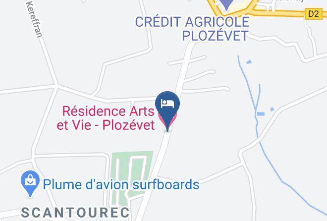 Finistere - Residence Arts Et Vie Plozevet Maps