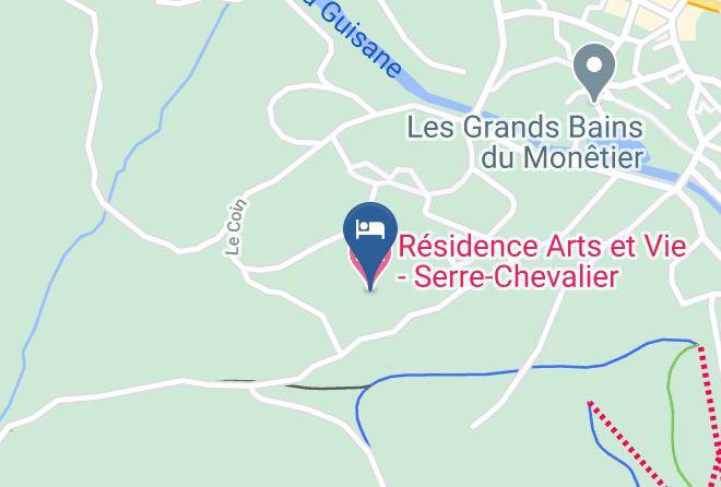 Hautes Alpes - Residence Arts Et Vie Serre Chevalier Maps