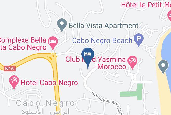 Tangier Tetouan - Residence Cabobeach Maps