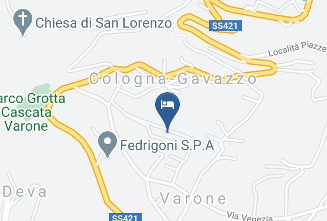 Trento - Residence Cascata Varone Maps