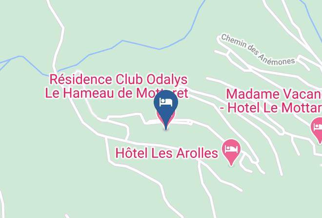 Savoie - Residence Club Odalys Le Hameau De Mottaret Maps
