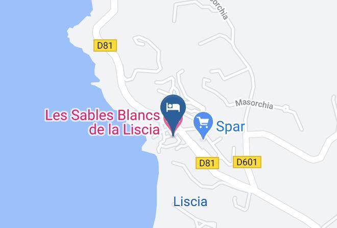 Southernsica - Les Sables Blancs De La Liscia Maps