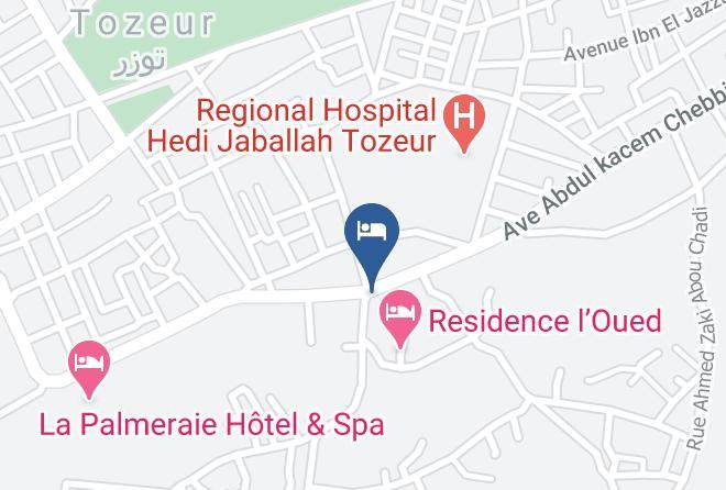 Tunisia - El Arich Hotel Maps