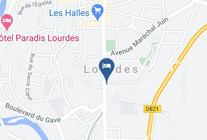 Residence Foch Lourdes Map