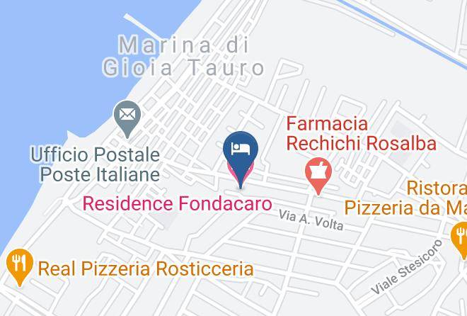 Reggio Di Calabria - Residence Fondacaro Maps