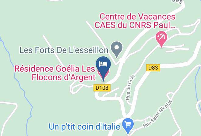 Savoie - Residence Goelia Les Flocons D'argent Maps