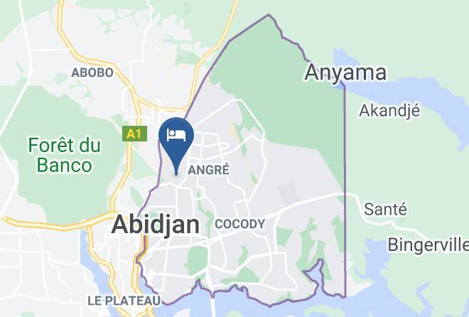Abidjan - Residence Hotel Eden Park Maps