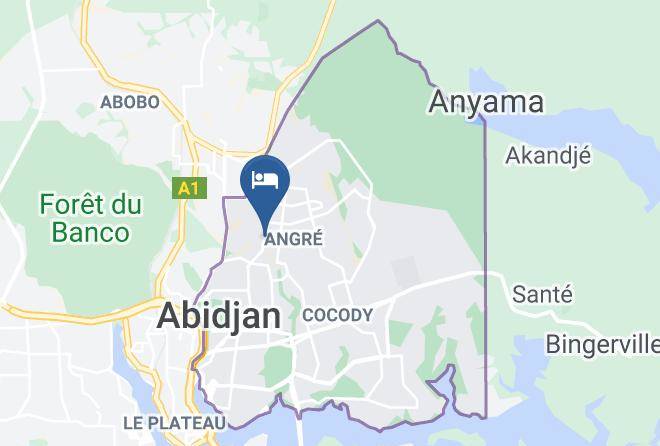 Abidjan - Residence Hotel Maizi's Maps