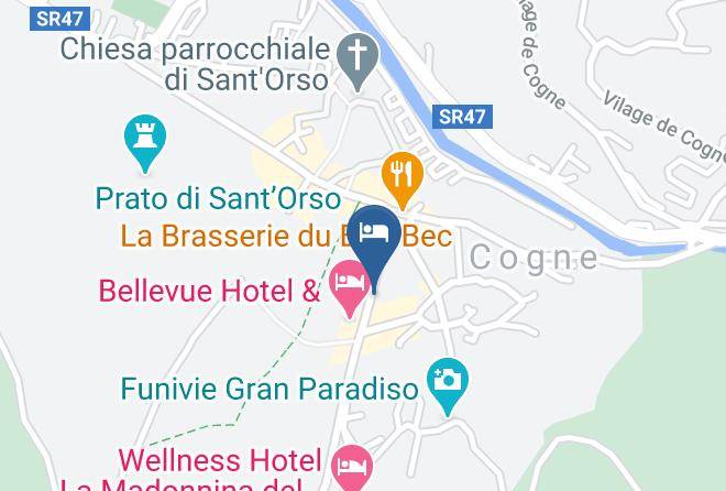 Aosta - Residence Hotel Mont Blanc Maps