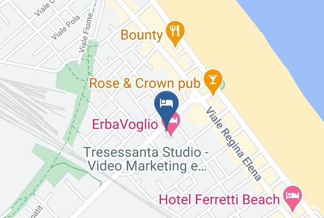 Rimini - Residence Hotel Queen Maps