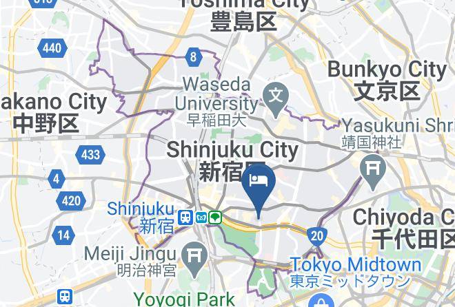 Residence Hotel Will Shinjuku Map