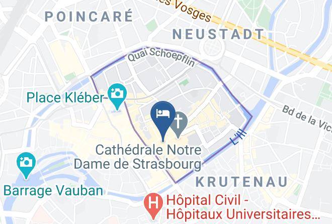 Bas Rhin - Residence Hoteliere Cathedrale Maps