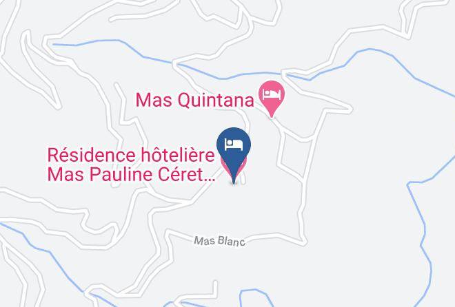 Pyrenees Orientales - Residence Hoteliere Mas Pauline Ceret Pyrenees Orientales Maps