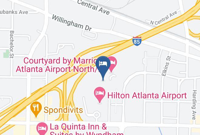 Fulton - Residence Inn By Marriott Atlanta Airport North Virginia Avenue Maps