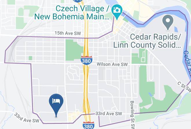 Residence Inn By Marriott Cedar Rapids South Map