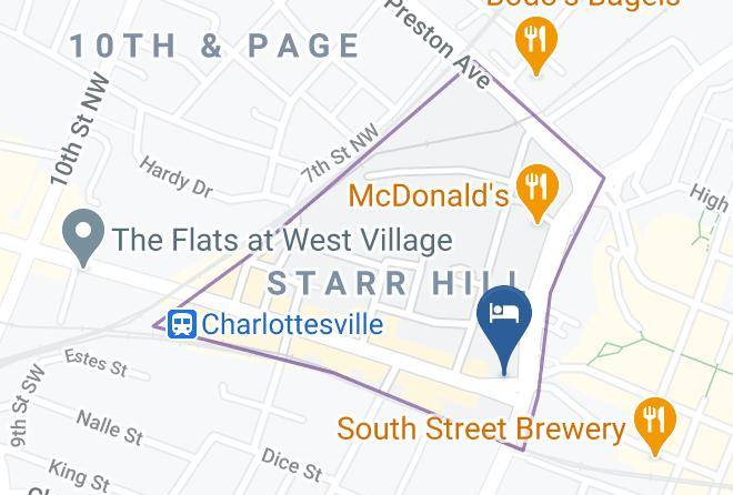 Charlottesville City - Residence Inn By Marriott Charlottesville Downtown Maps