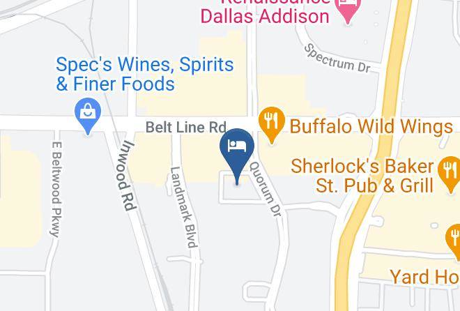 Residence Inn By Marriott Dallas Addison Quorum Drive Map