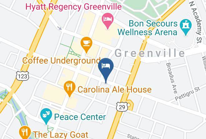 Greenville - Residence Inn By Marriott Greenville Downtown Maps