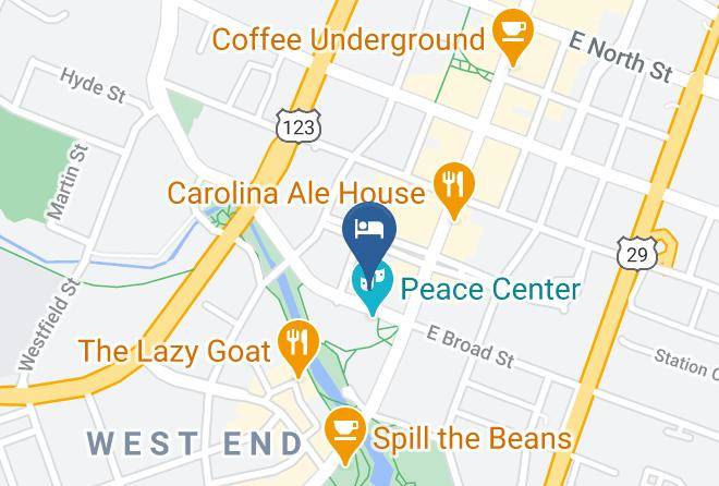 Greenville - Courtyard By Marriott Greenville Downtown Maps