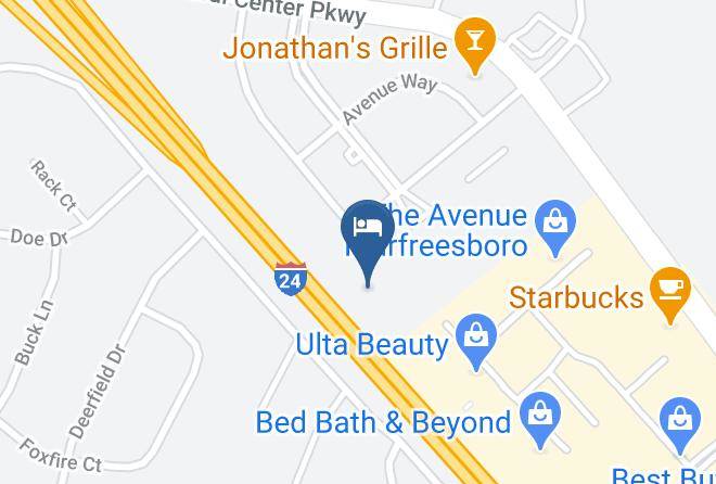 Courtyard By Marriott Nashville Se Murfreesboro Map