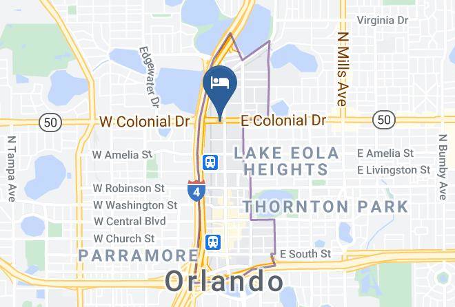 Residence Inn By Marriott Orlando Downtown Map