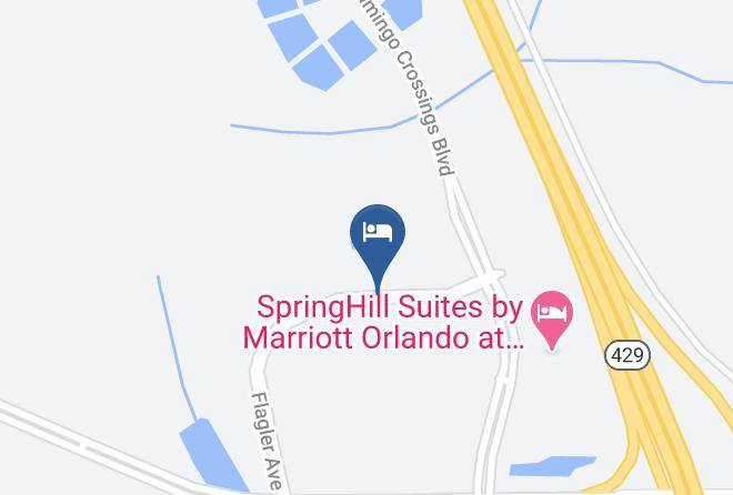 Orange - Residence Inn By Marriott Orlando Flamingo Crossing Western Entrance Maps