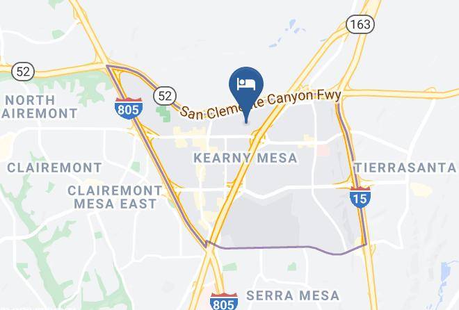 San Diego - Residence Inn By Marriott San Diego Central Maps
